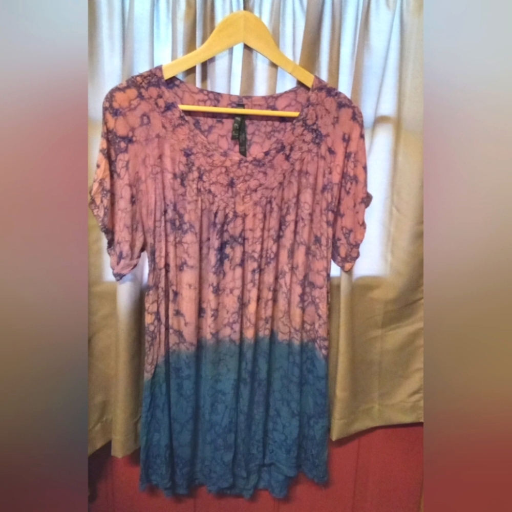 ETC. Ink drop bohemian tunic.